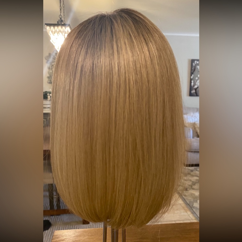 NEW Jon Renau Synthetic Hair Topper - brown blond - Heat Friendly Styling!! - Picture 4 of 8